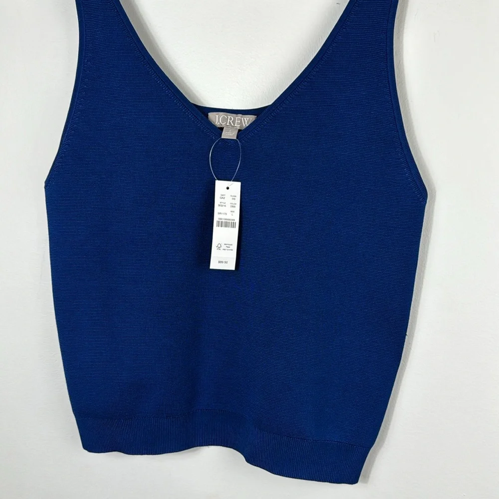 J. Crew Women's Blue Tank Top Sz L